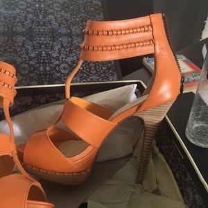 Gorgeous Orange leather Leons!